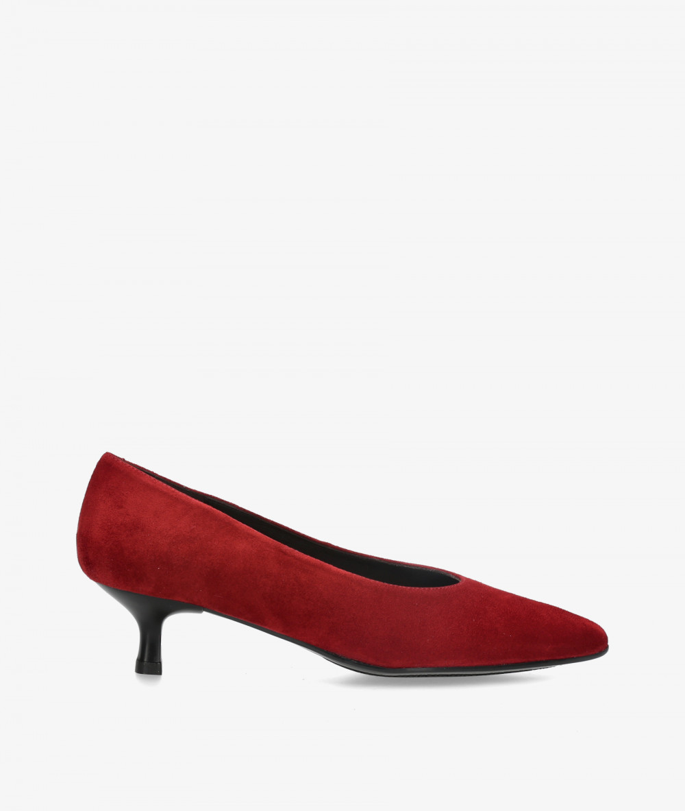 Salones BLOOM 1049 en ante rojo