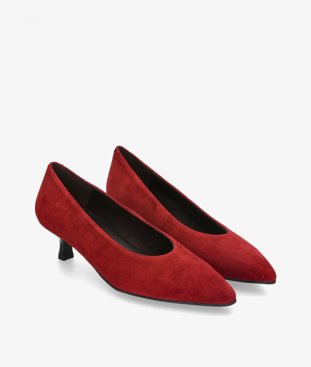 Salones BLOOM 1049 en ante rojo