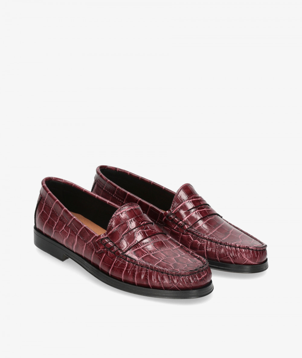 Mocasines BLOOM REGINA en coco burdeos