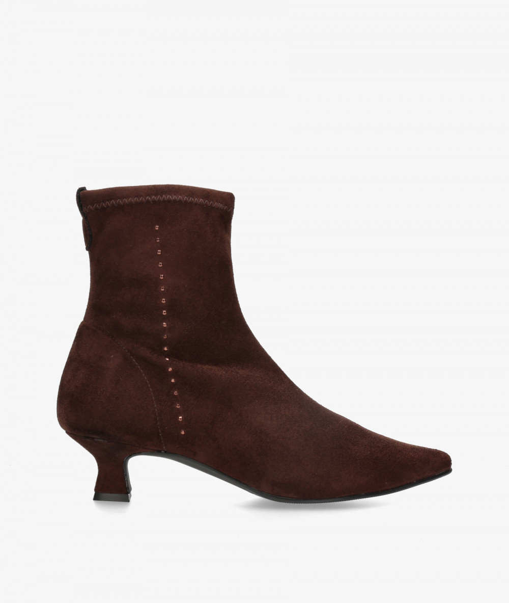Botines BLOOM  MADI en MARRON LYCRA