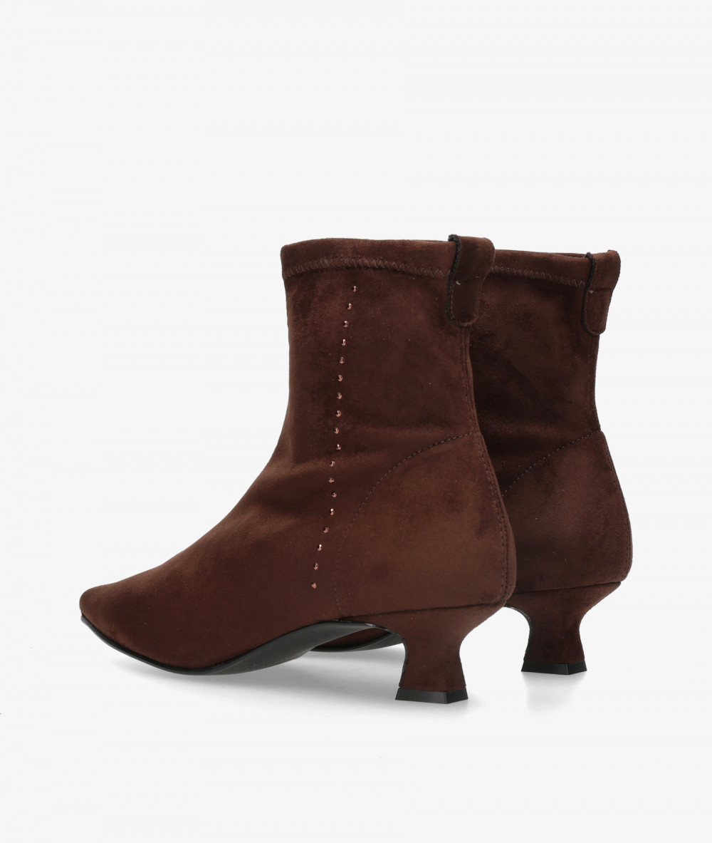Botines BLOOM  MADI en MARRON LYCRA