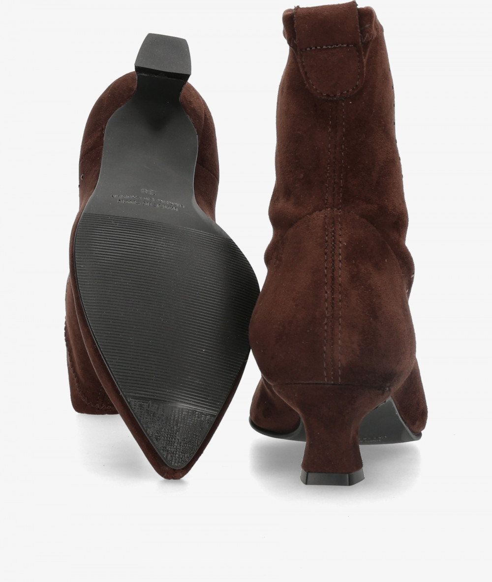 Botines BLOOM  MADI en MARRON LYCRA