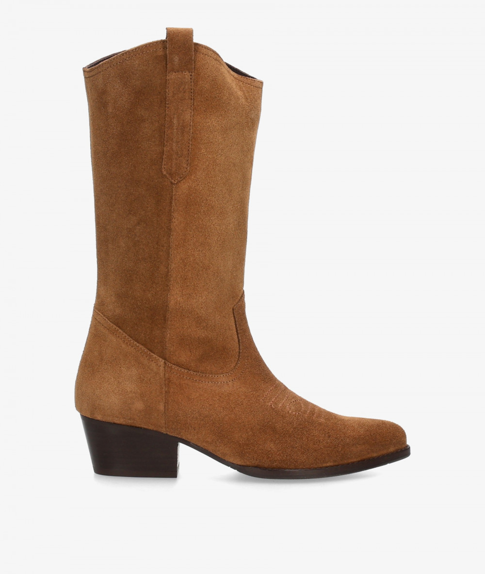 Botas BLOOM  SADIE en serraje cuero