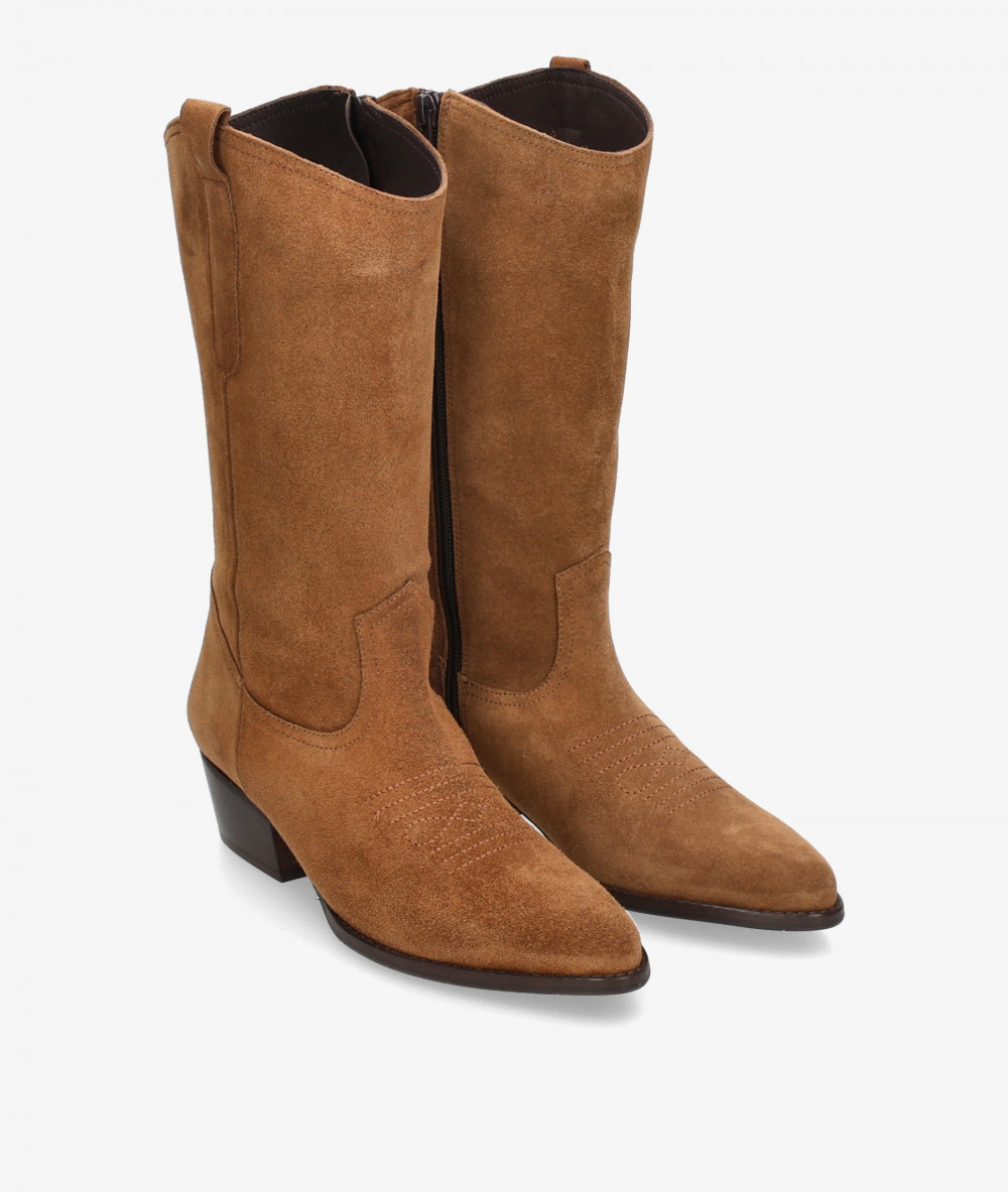 Botas BLOOM  SADIE en serraje cuero
