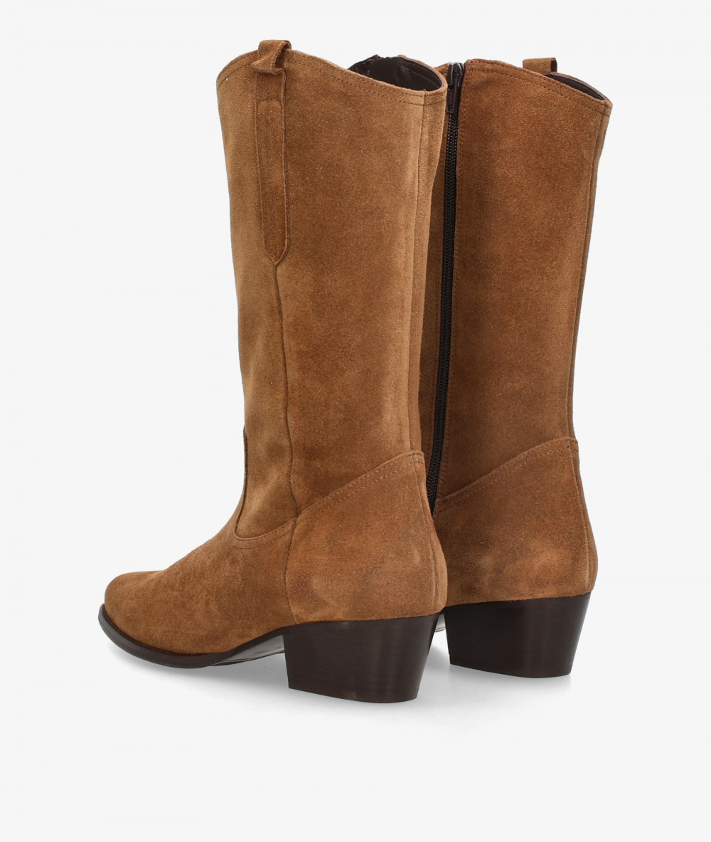 Botas BLOOM  SADIE en serraje cuero