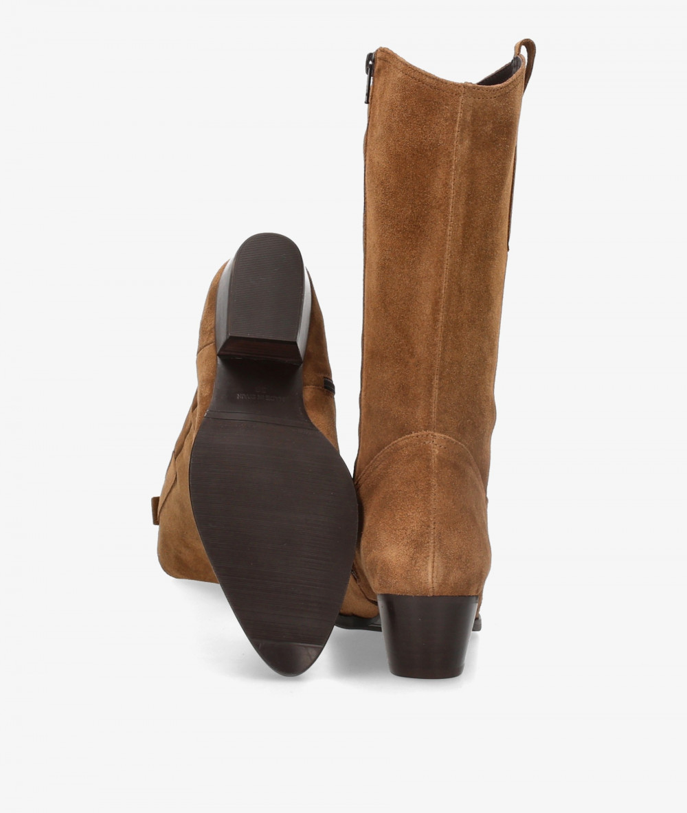 Botas BLOOM  SADIE en serraje cuero