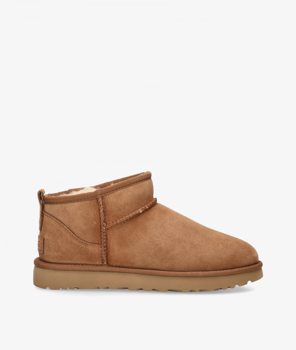 UGG Ankle boots  CLASSIC ULTRA MINI  in leather split suede