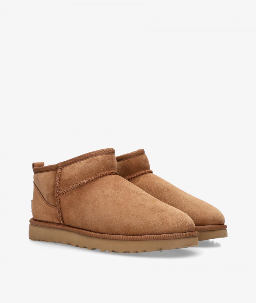 UGG Ankle boots  CLASSIC ULTRA MINI  in leather split suede
