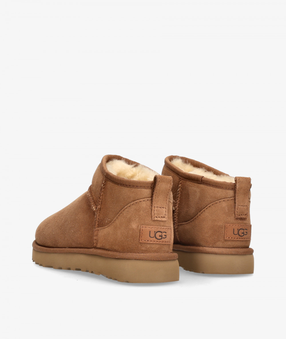 UGG Ankle boots  CLASSIC ULTRA MINI  in leather split suede