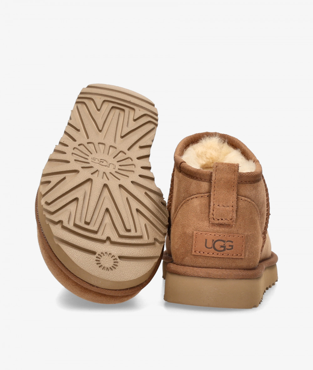 UGG Ankle boots  CLASSIC ULTRA MINI  in leather split suede