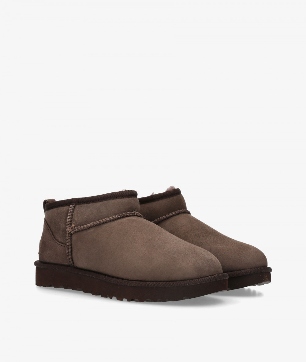 UGG Ankle boots  CLASSIC ULTRA MINI  in brown suede