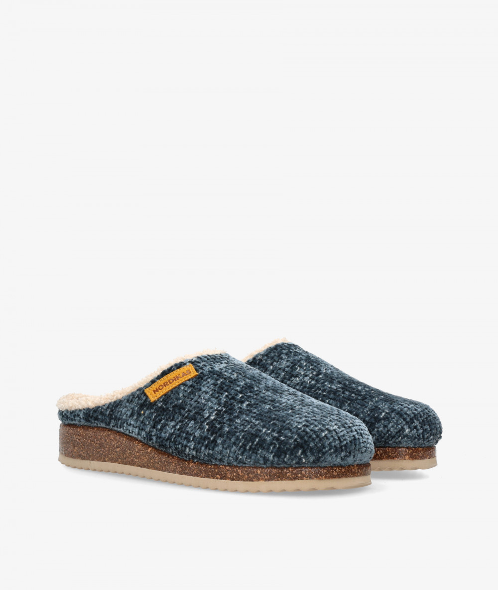 Nordikas Clog shoes 2243 in navy blue