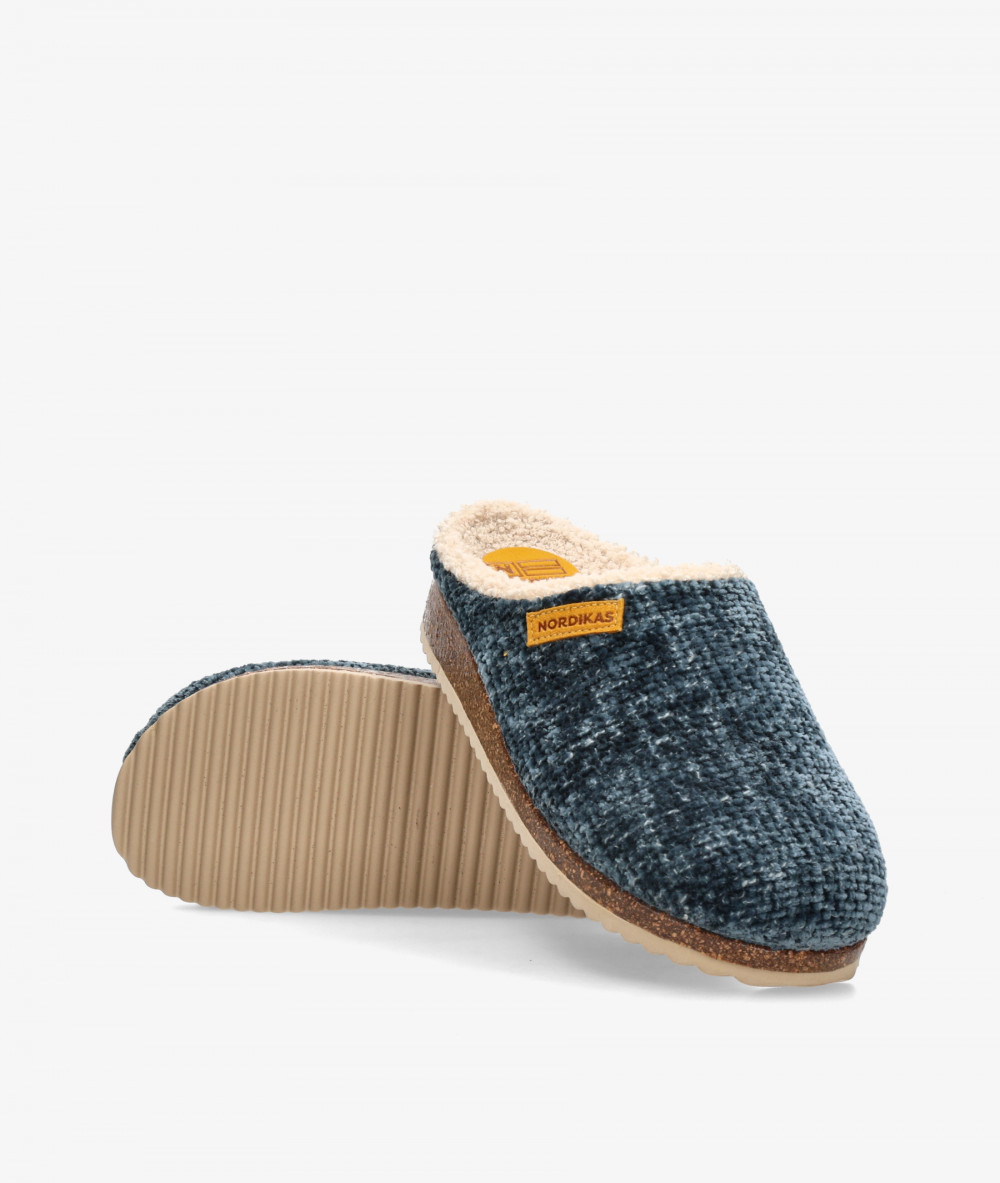 Nordikas Clog shoes 2243 in navy blue