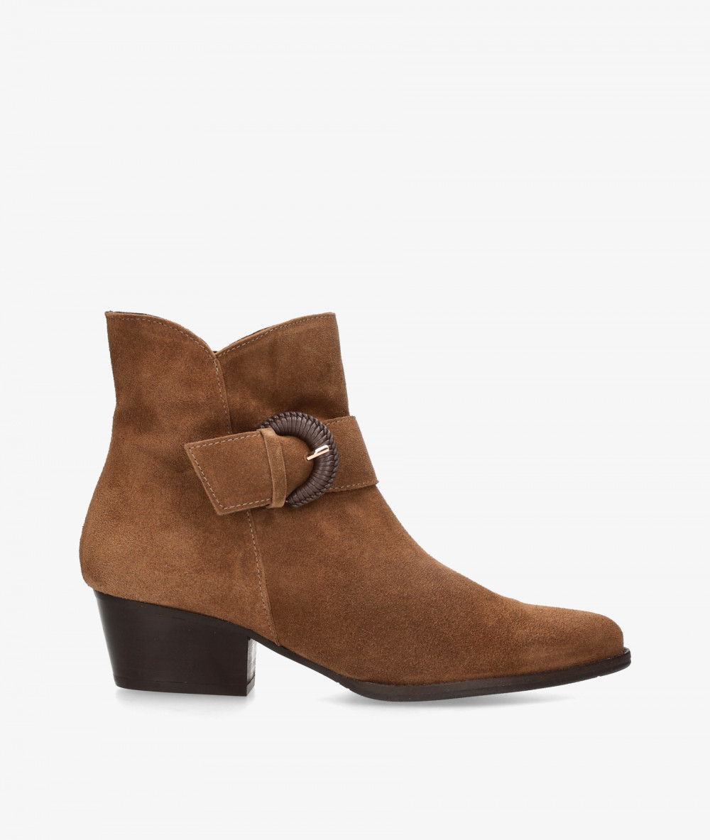 BLOOM Ankle boots  879 in leather split suede