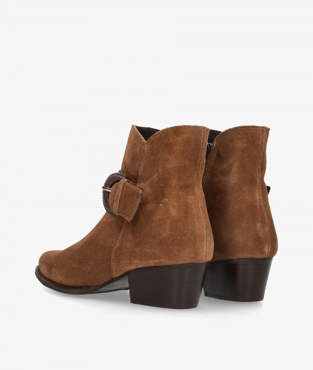 BLOOM Ankle boots  879 in leather split suede