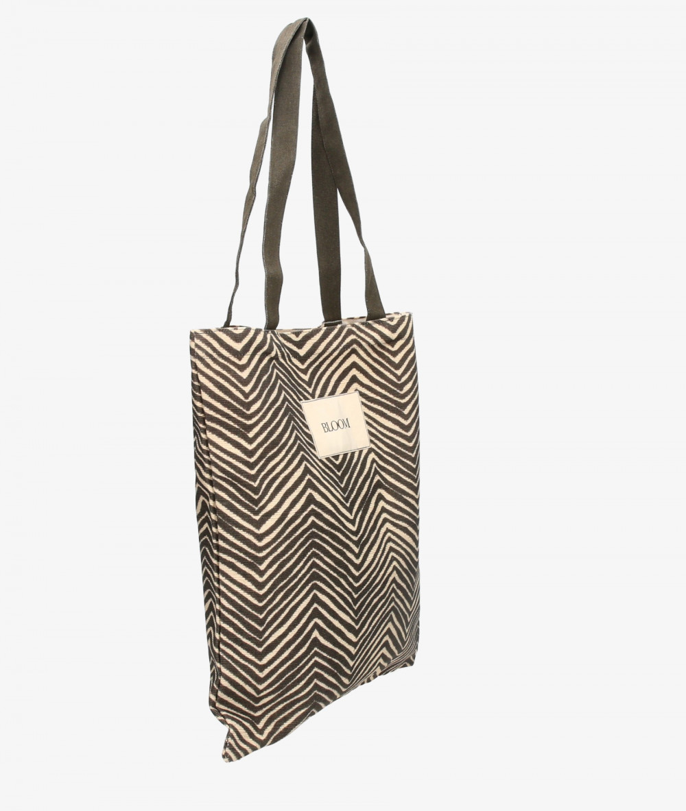 TOTE BAG BLOOM ZEBRA TOTE en negro
