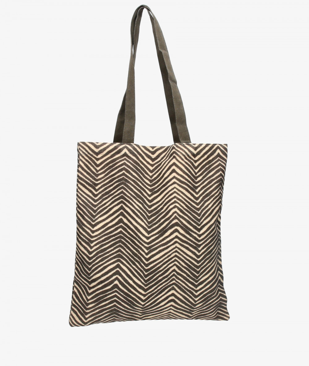 TOTE BAG BLOOM ZEBRA TOTE en negro