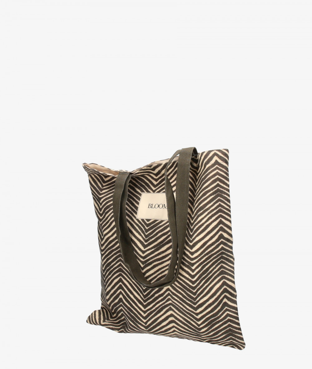 TOTE BAG BLOOM ZEBRA TOTE en negro