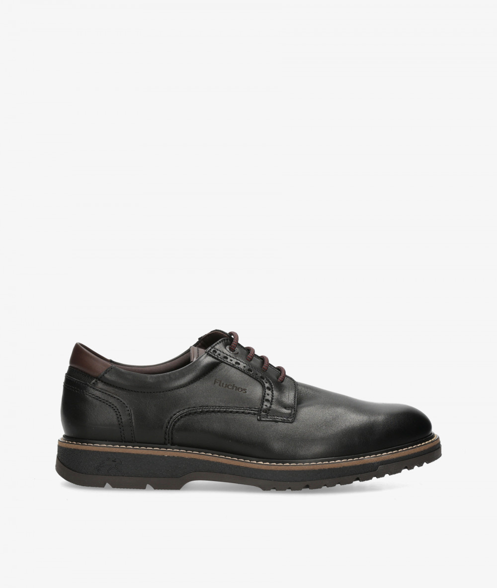 Zapatos de cordones Fluchos F2319 en negro