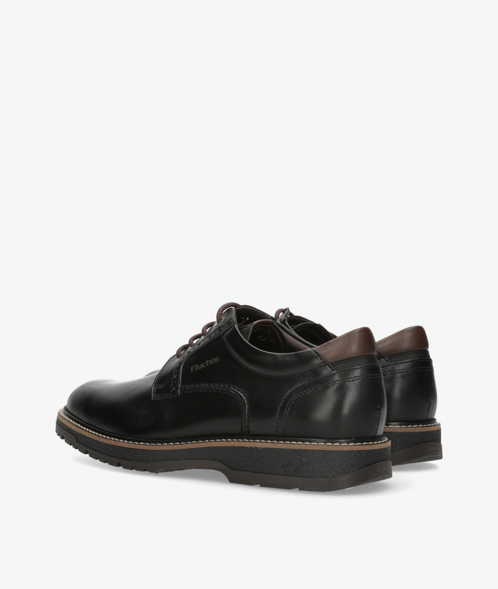Zapatos de cordones Fluchos F2319 en negro
