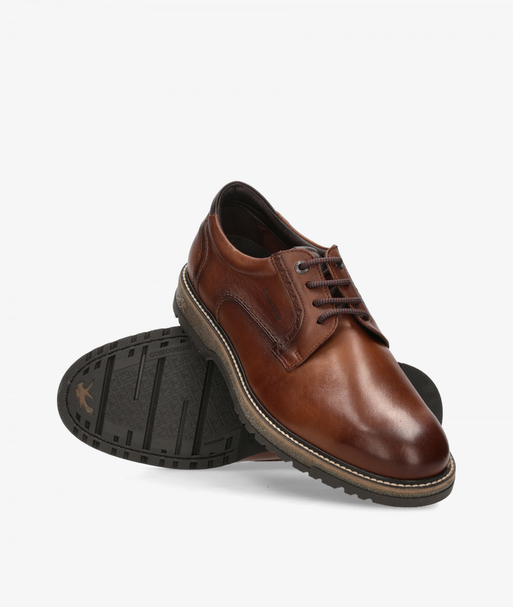 Zapatos de cordones Fluchos F2319 en cuero