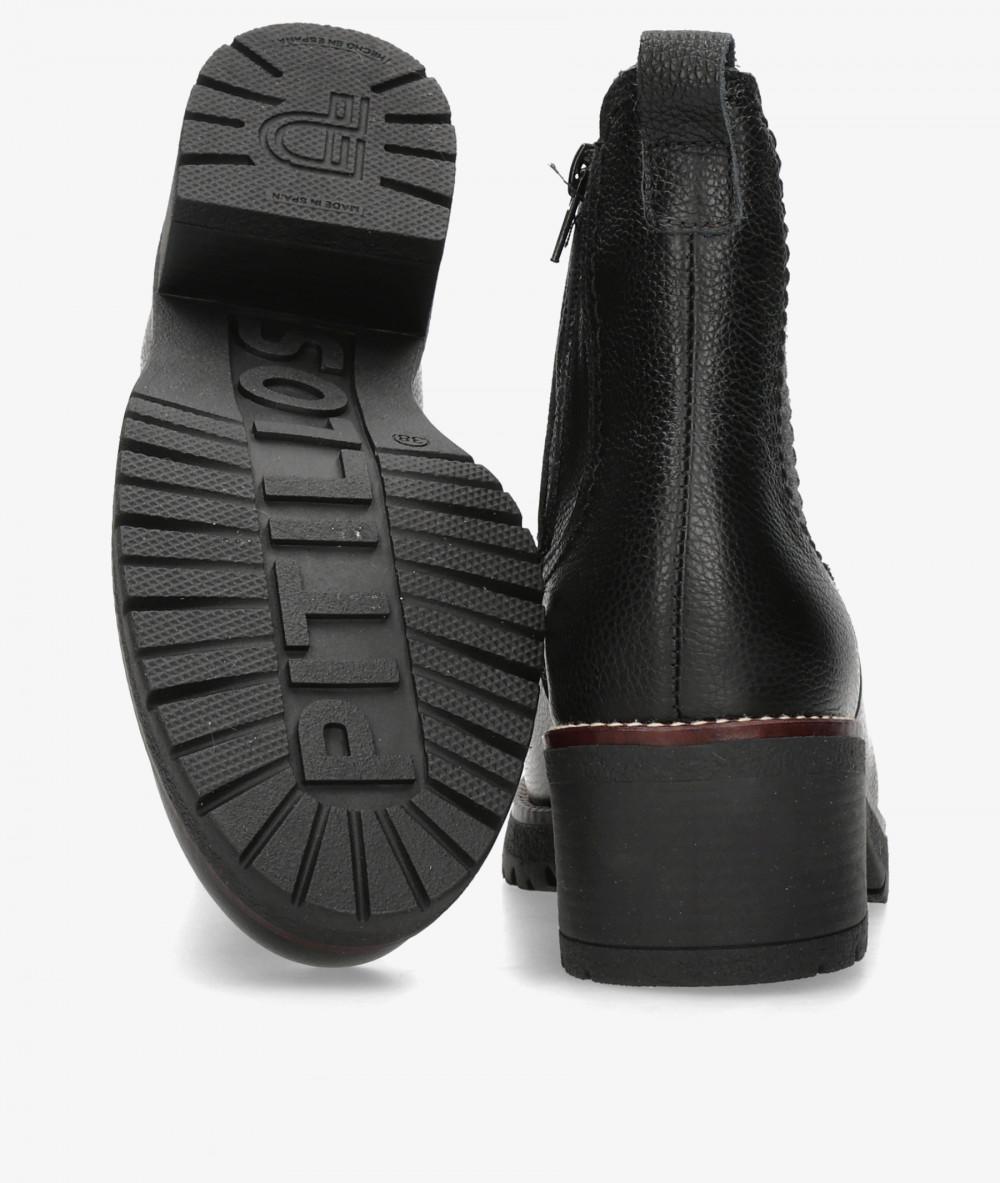 Botines Blanco y negro  20523 en negro
