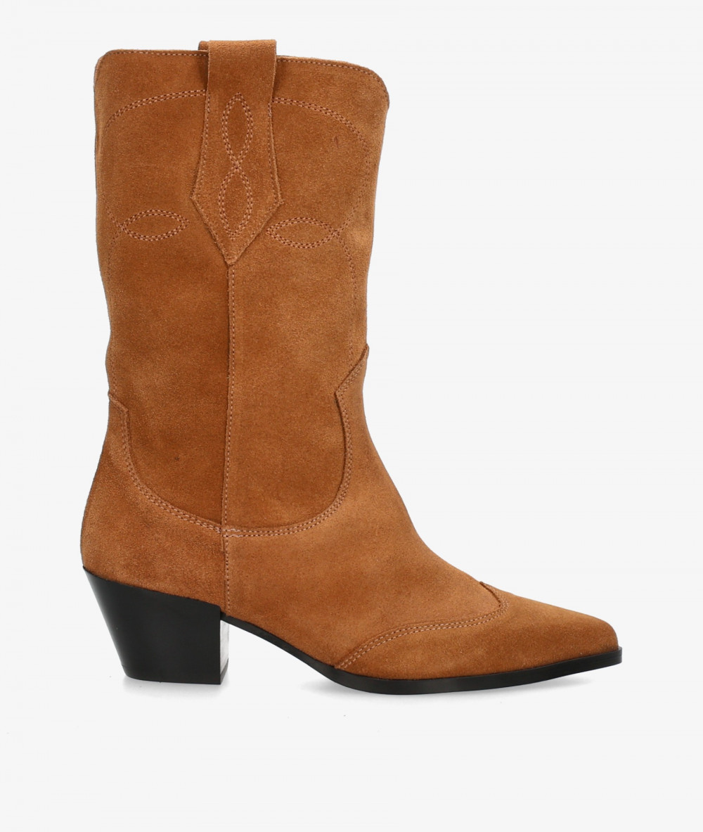 Botas BLOOM  EIRA en serraje cuero