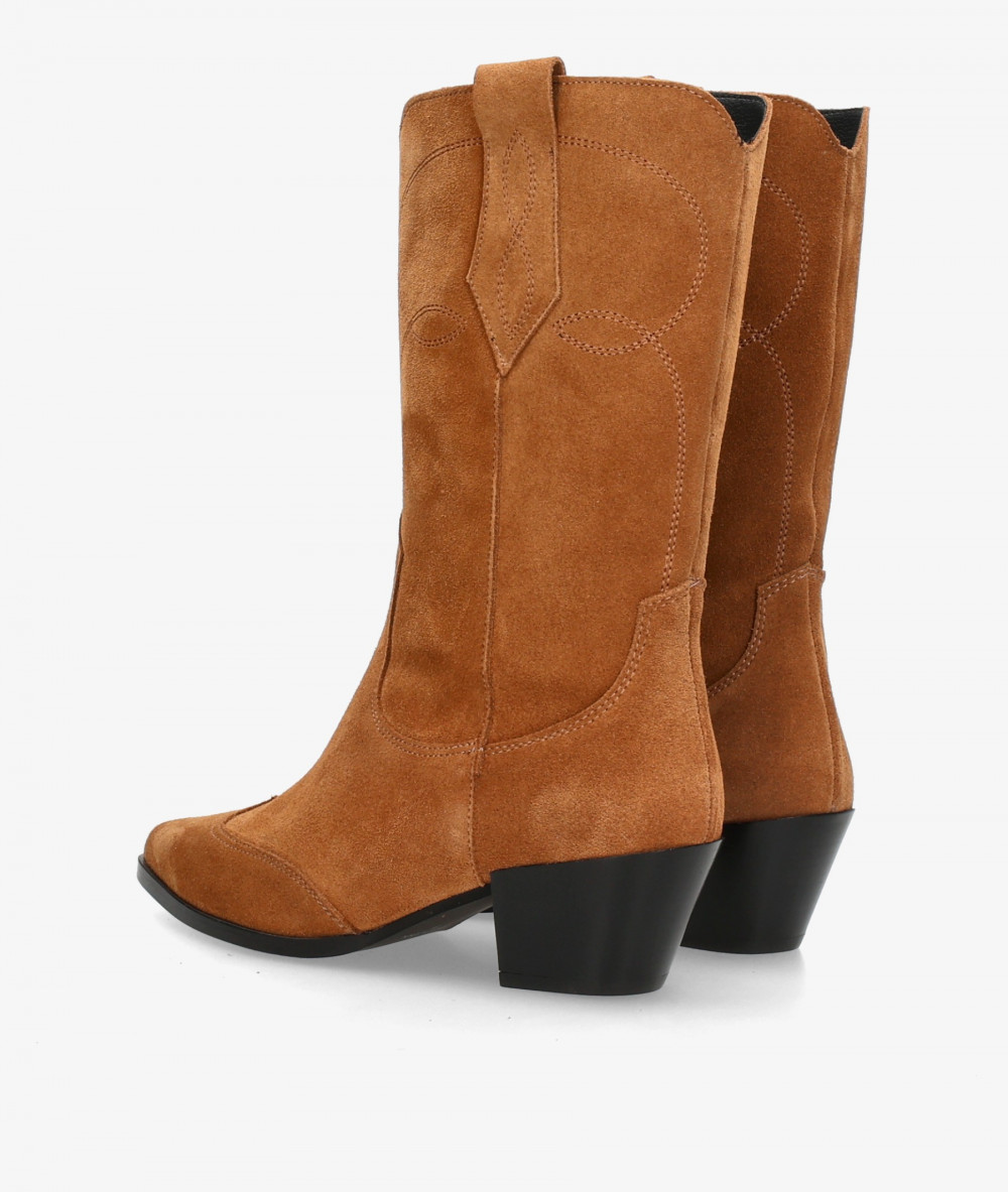 Botas BLOOM  EIRA en serraje cuero