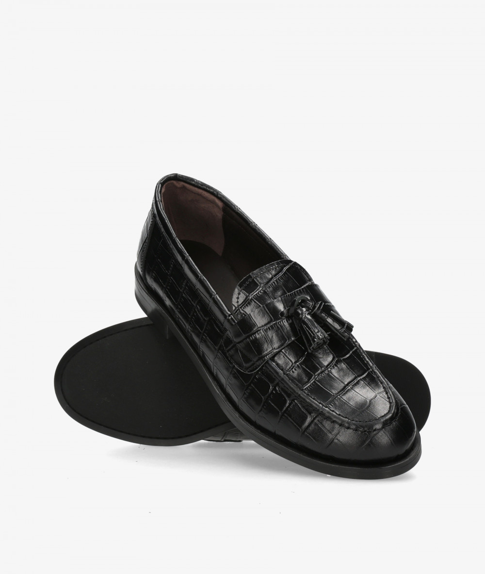 Mocasines BLOOM MERCE en coco negro