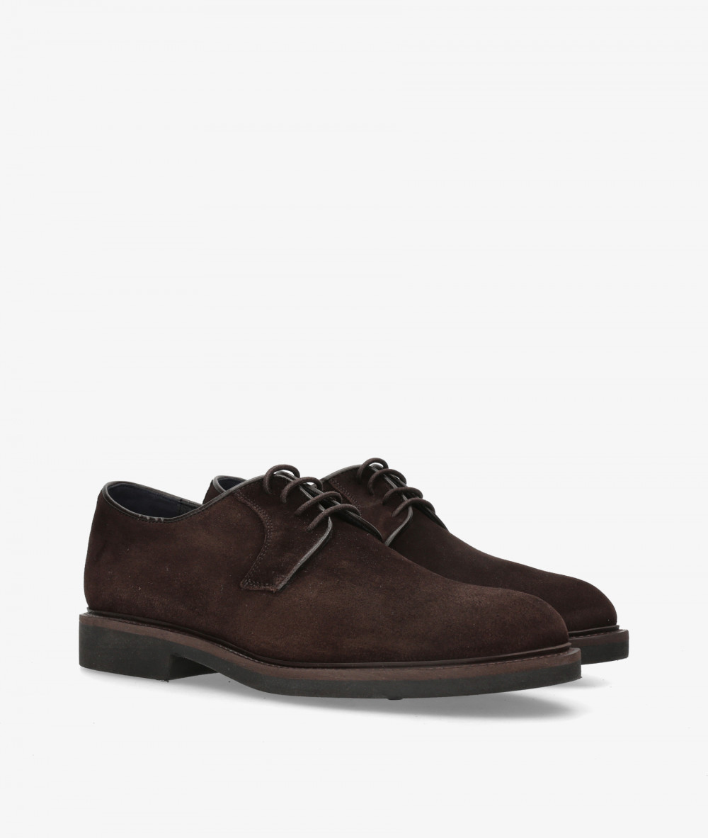 Traveris Lace-up shoes 28751 in brown split suede
