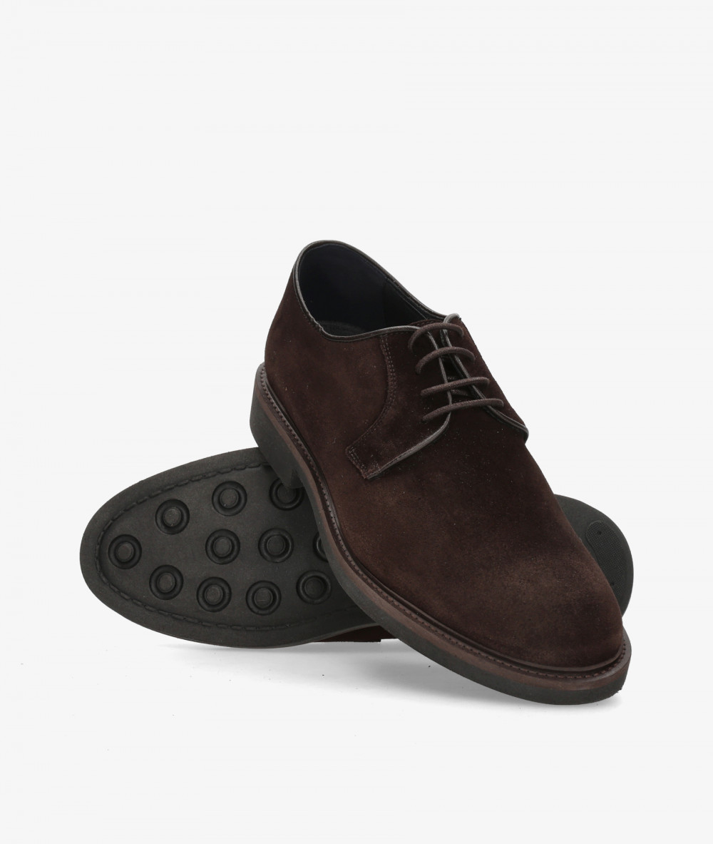 Traveris Lace-up shoes 28751 in brown split suede