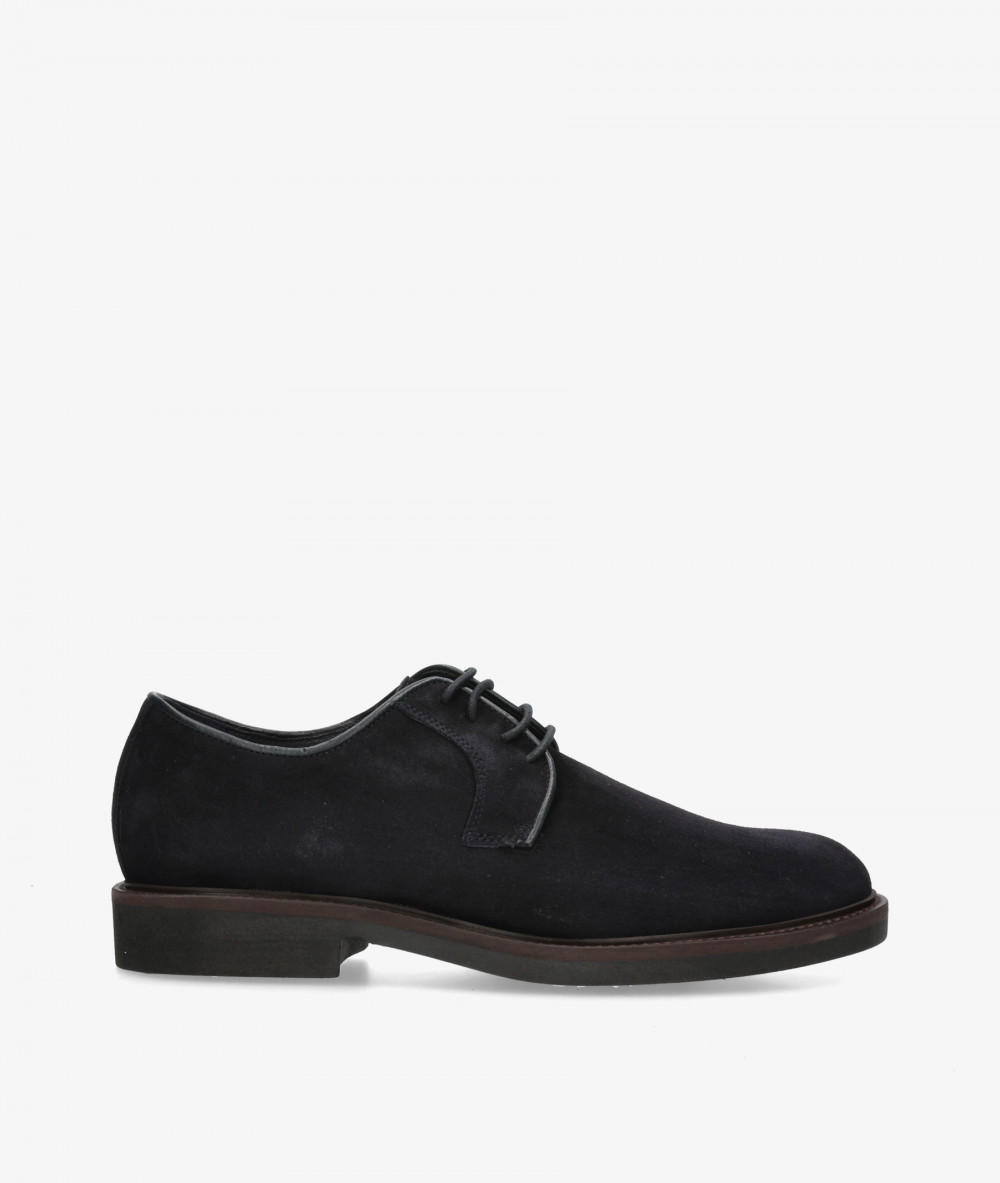 Traveris Lace-up shoes 28751 in blue split suede