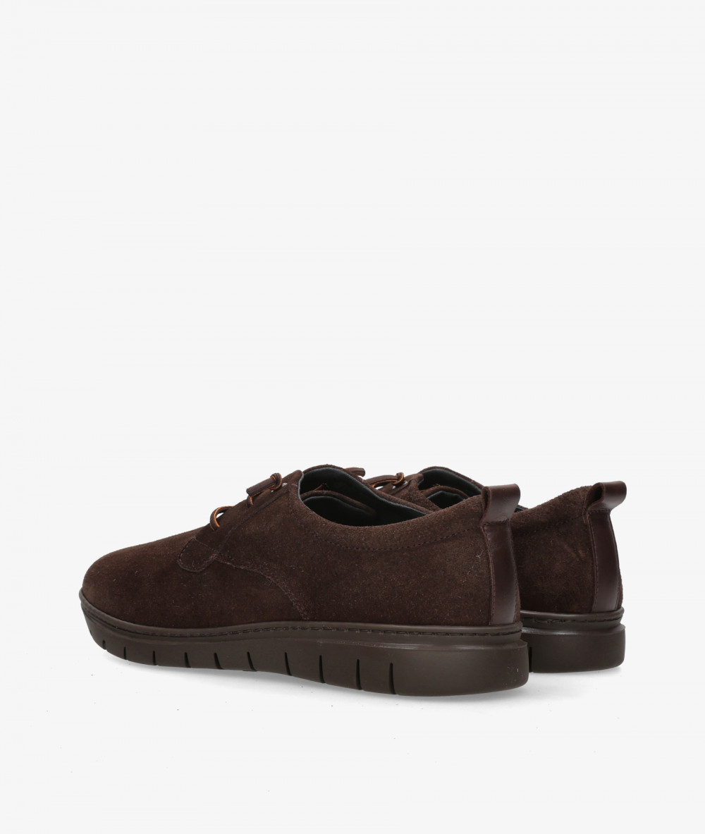 Traveris Lace-up shoes 19203 in brown split suede