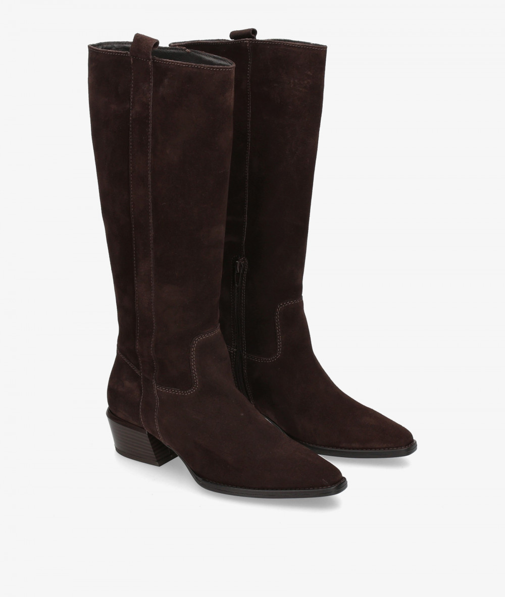 Botas BLOOM MANUELA en serraje marrón
