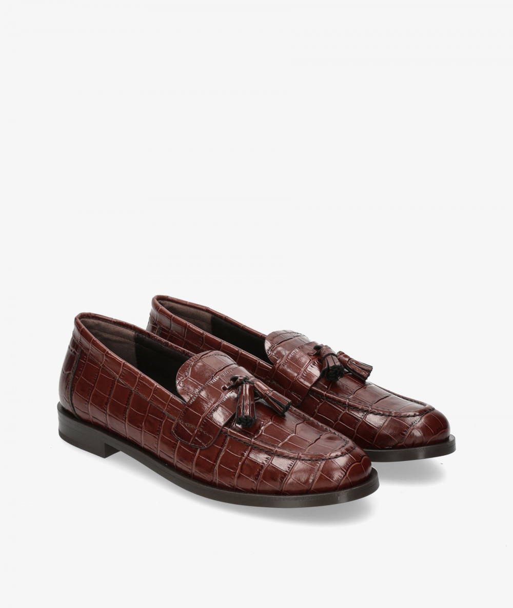 Mocasines BLOOM 1023 en coco marrón