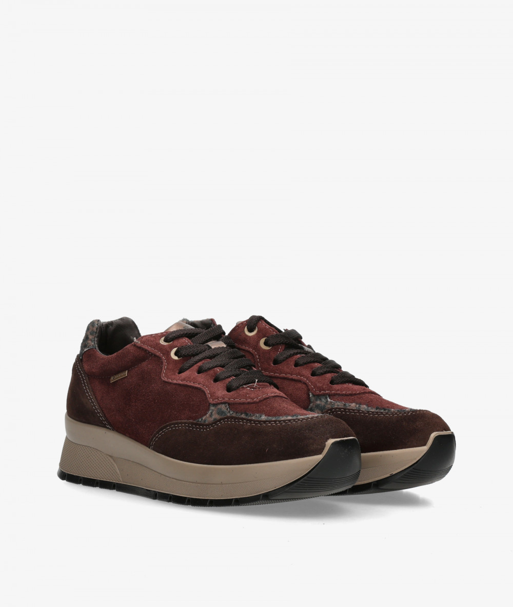 Deportivos Igi&Co  2173311 en serraje burdeos