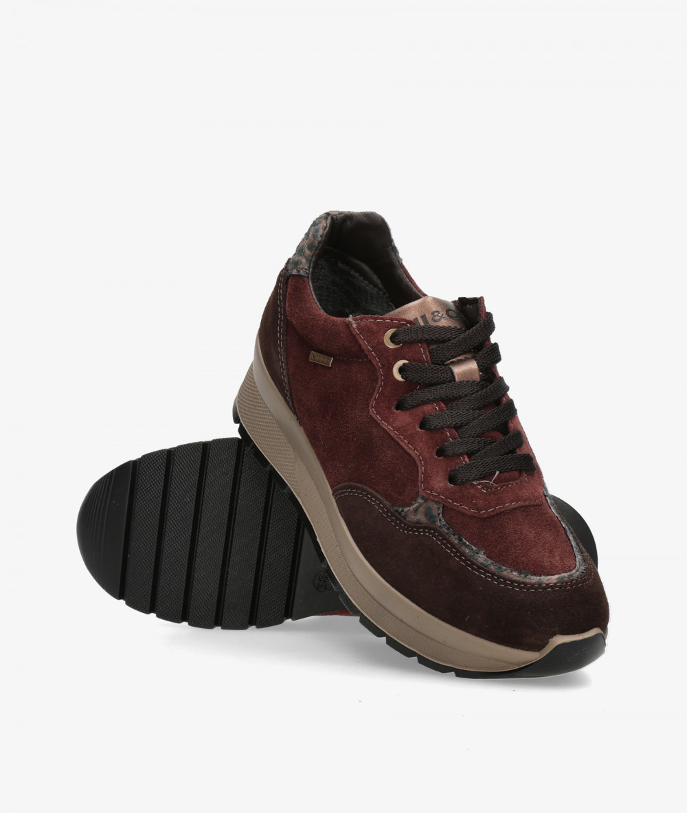 Deportivos Igi&Co  2173311 en serraje burdeos