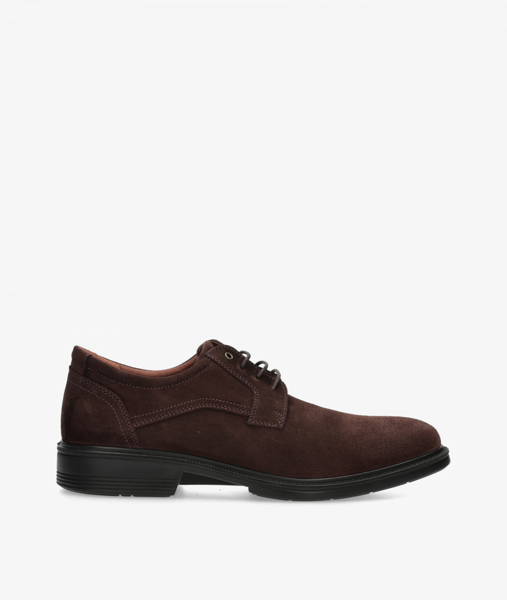 LUISETTI Lace-up shoes 28704 ST in brown split suede