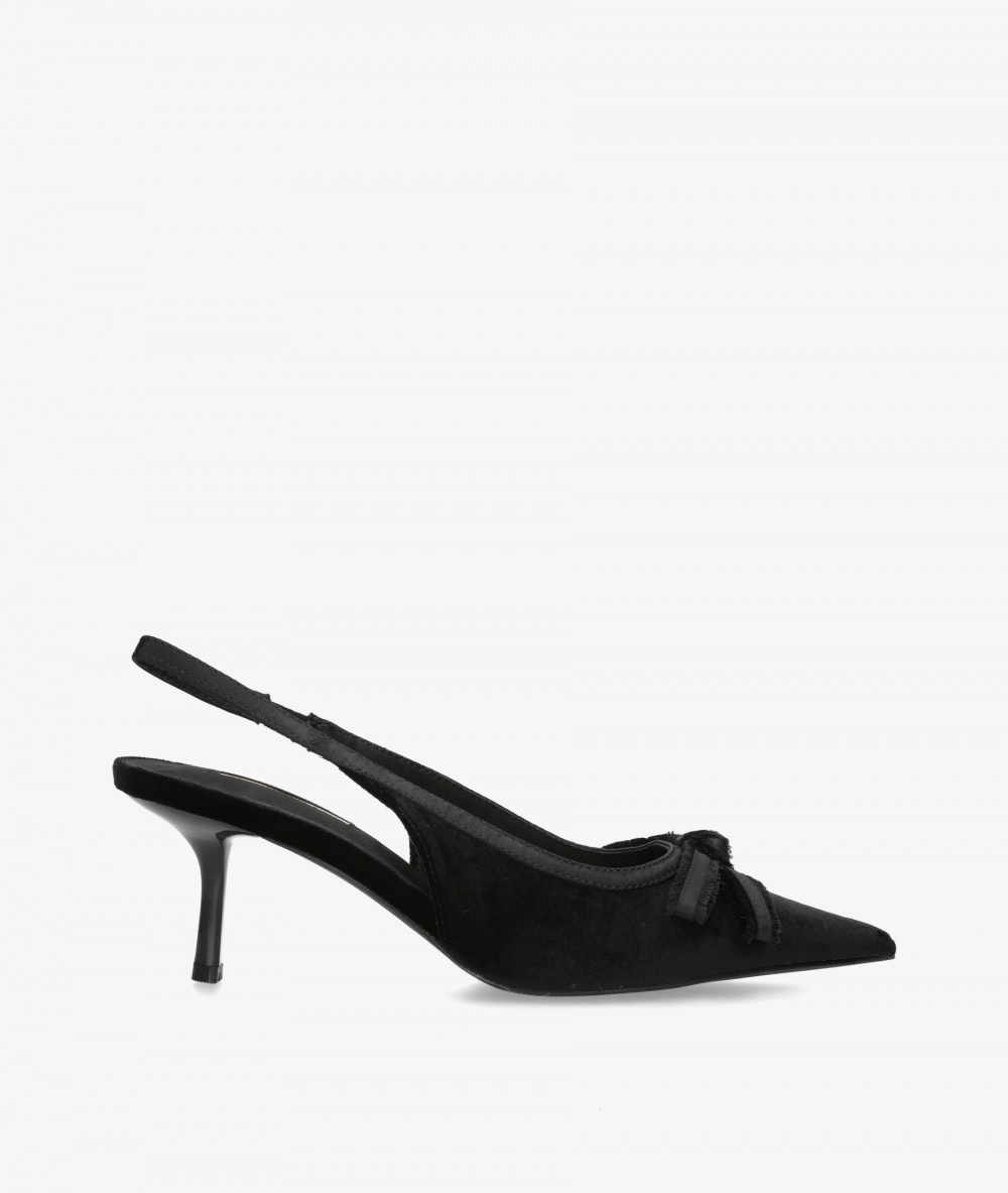 SALON ABIERTO TALON Corina M6717 en NEGRO TERCIOPELO