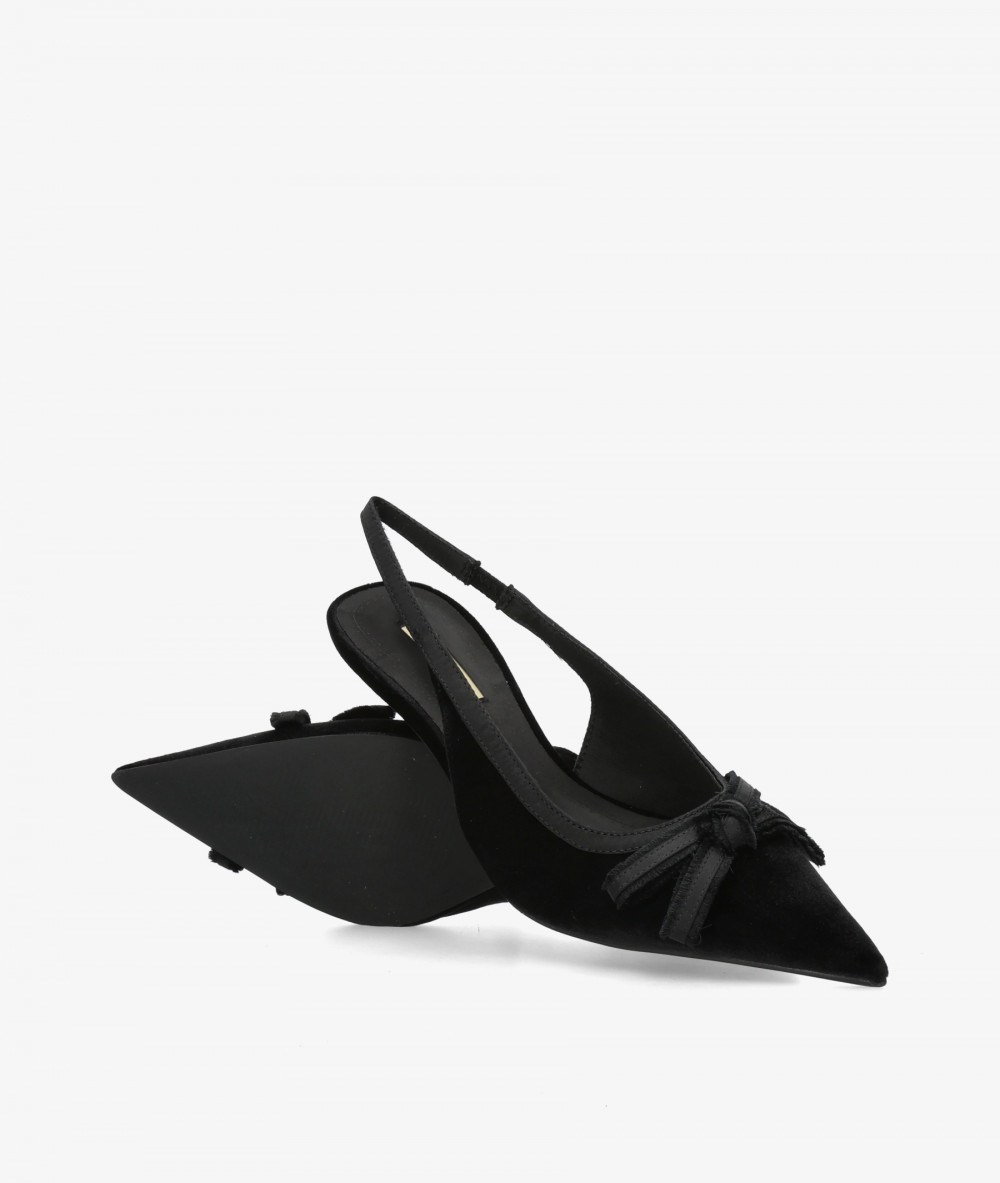 SALON ABIERTO TALON Corina M6717 en NEGRO TERCIOPELO