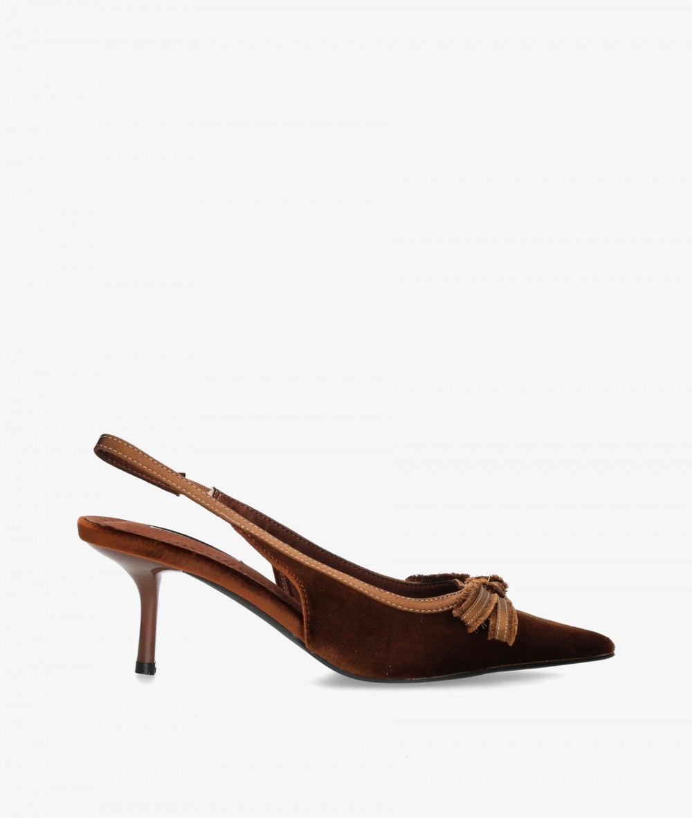 SALON ABIERTO TALON Corina M6717 en CUERO TERCIOPELO