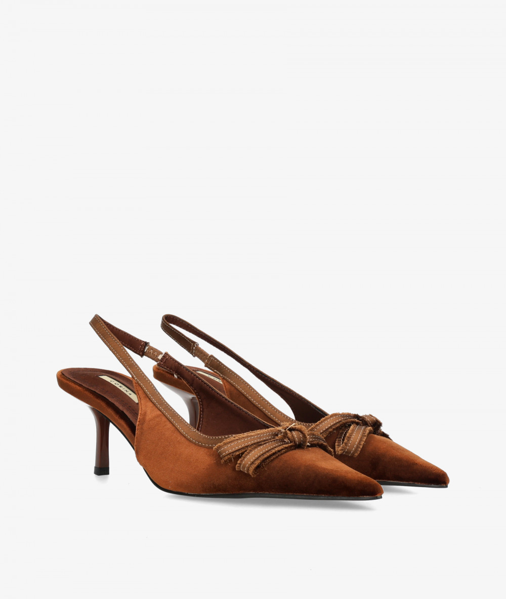SALON ABIERTO TALON Corina M6717 en CUERO TERCIOPELO