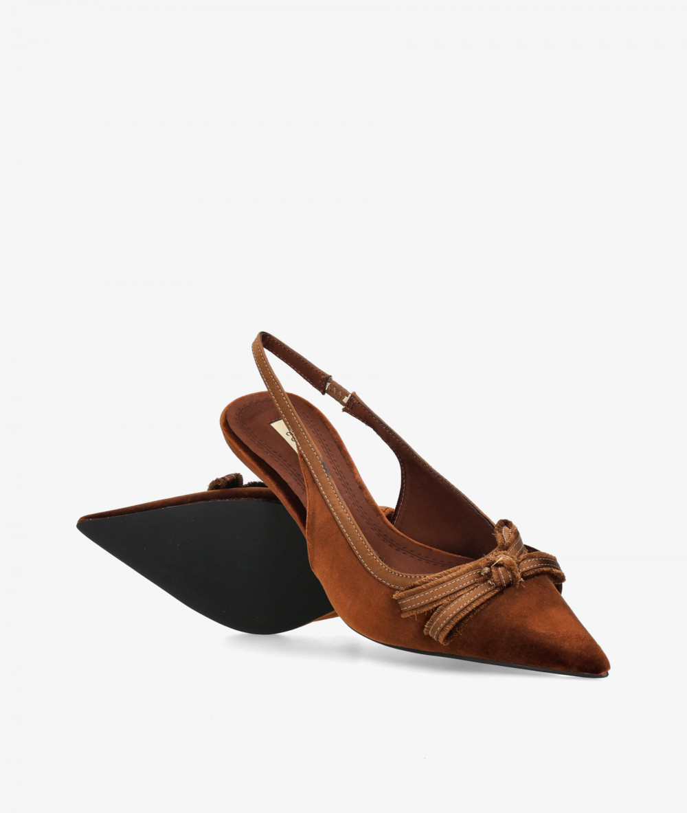 SALON ABIERTO TALON Corina M6717 en CUERO TERCIOPELO
