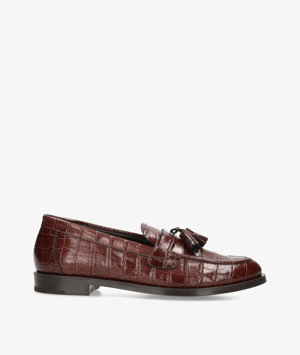 Mocasines BLOOM 1023 en coco marrón