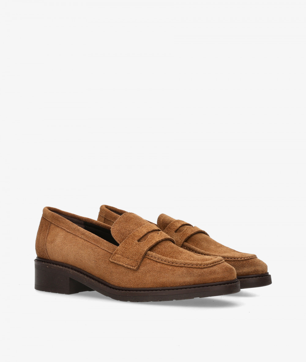 Mocasines Kénnebec 1056 en serraje cuero