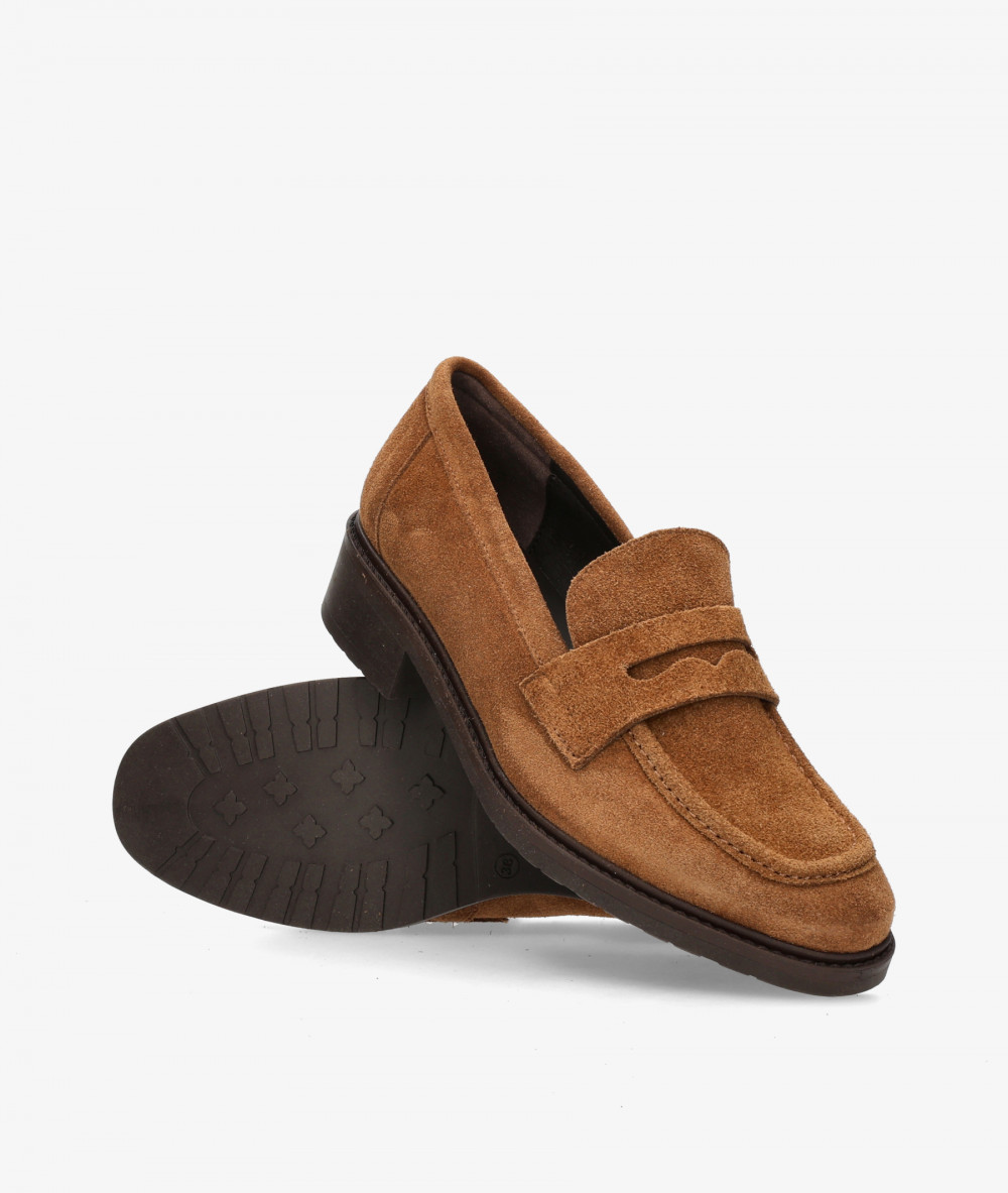 Mocasines Kénnebec 1056 en serraje cuero