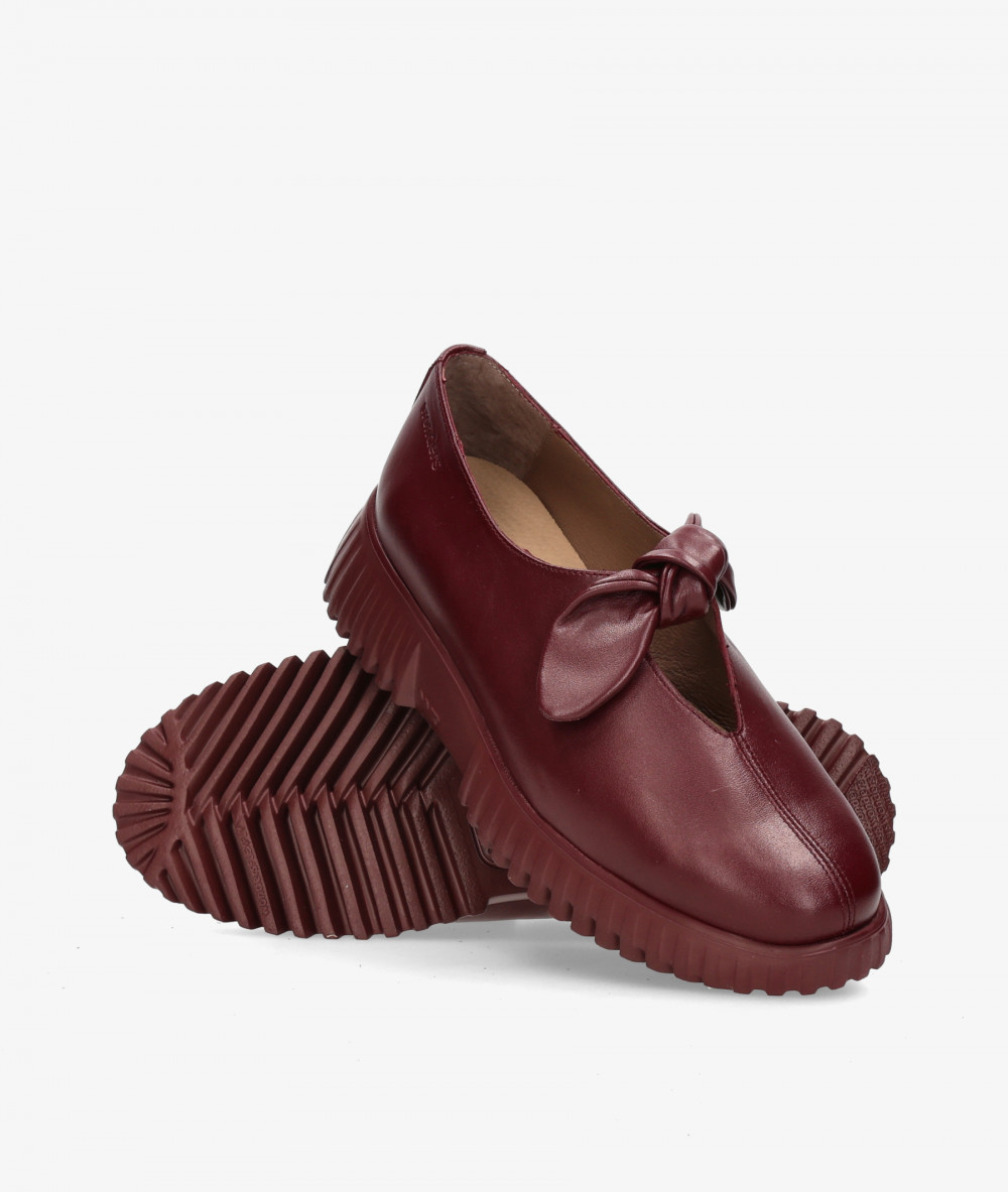 Zapatos Wonders  A-4421 en burdeos