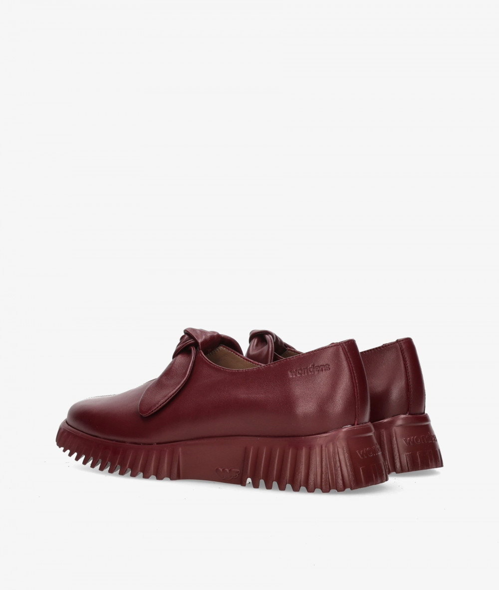 Zapatos Wonders  A-4421 en burdeos
