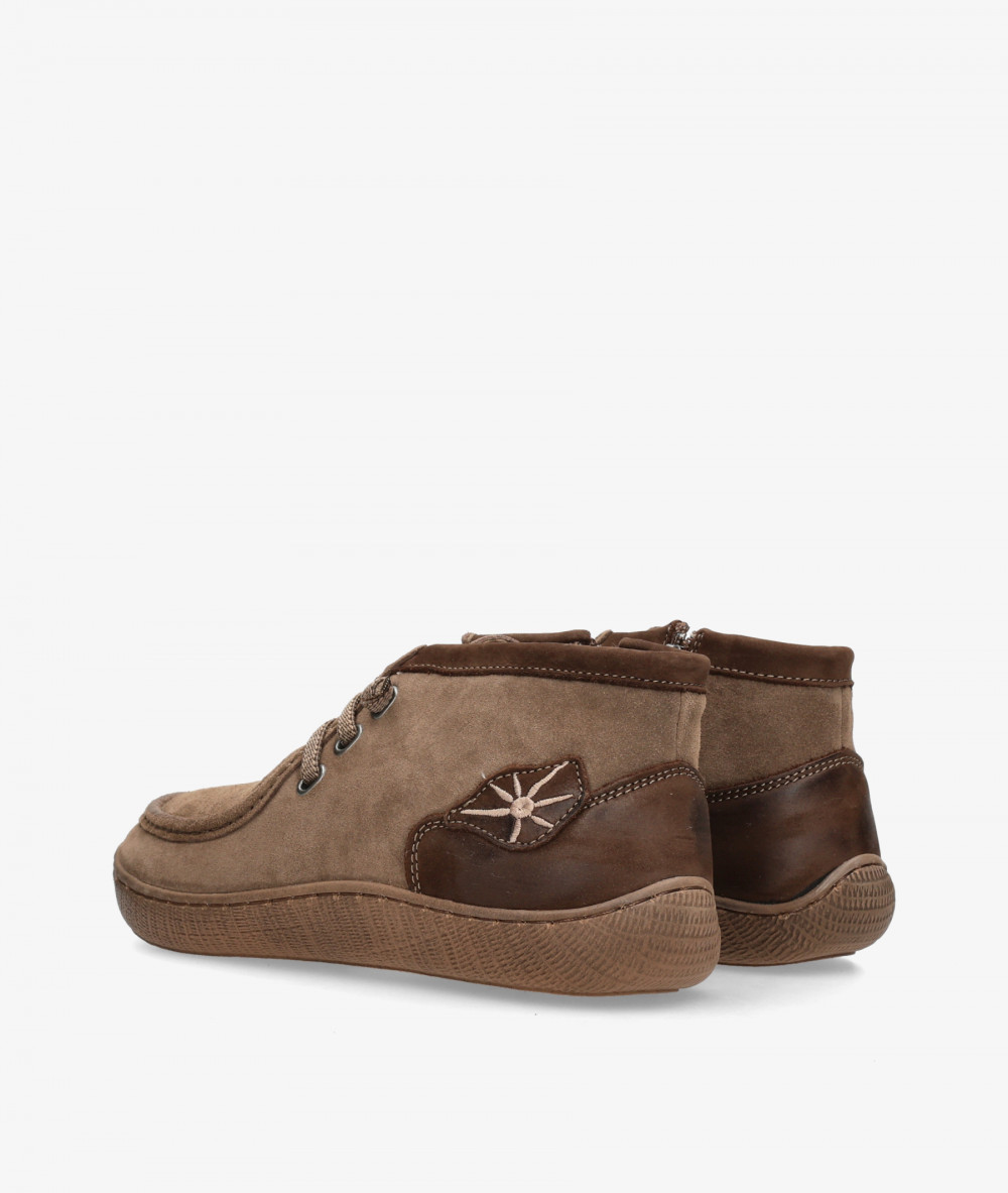 Sunni Sabbi Ankle boots  NAYA 072 in taupe split suede