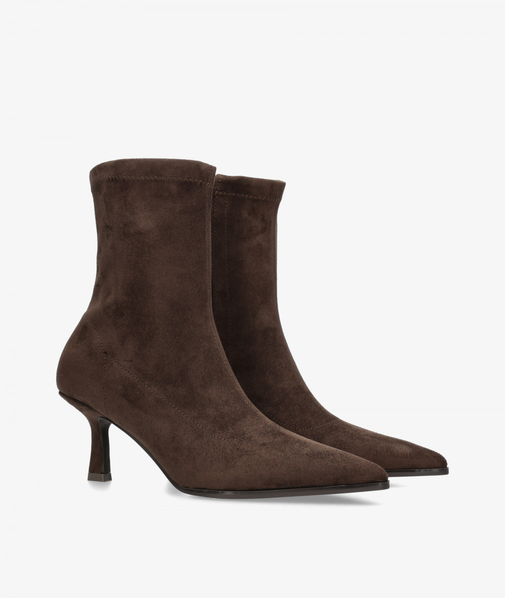 Botines D'angela  31886 en MARRON LYCRA